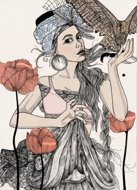 Dreams of Salikon！瑞典斯德哥尔摩插画师Lindalovisa Fernqvist作品