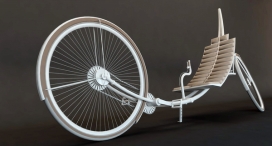 爷爷可以睡觉的自行车