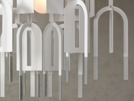 一个现代的吊灯