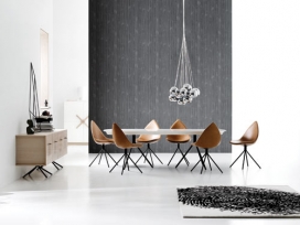 当代设计大师的家居作品-餐桌-椅子-地毯-餐具