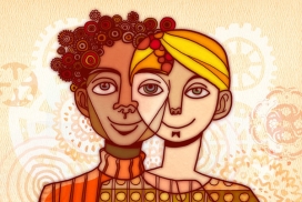 Folha de São Paulo插画-巴西插画师Gil Tokio作品