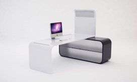 德国Emanuele Cecini工业家居设计师作品-整体办公桌Sunset