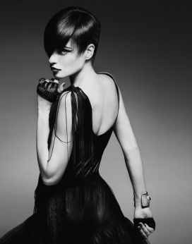 莫斯科Andrey & Lili摄影师时尚黑白女人作品