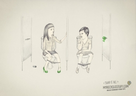 MyRecyclesStuff.com在线社区交换网站平面广告