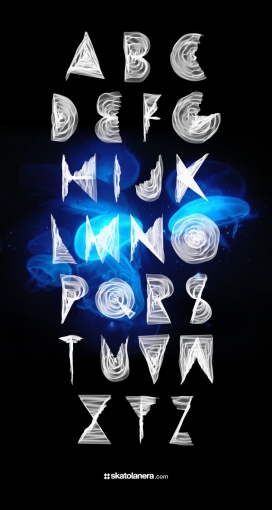 意大利enrico bevere设计师字体作品