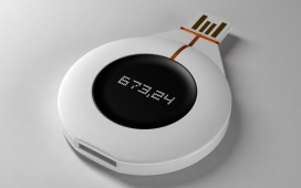 Digital wallet圆形U盘闪存设计-数字钱包个人交易