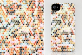 色彩艳丽像素图案-手机外壳