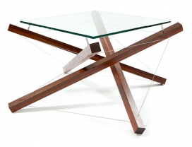 折叠玻璃茶几桌子