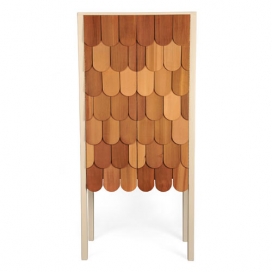 新英格兰雪松带状疱疹-手工制作的叠片茶水柜