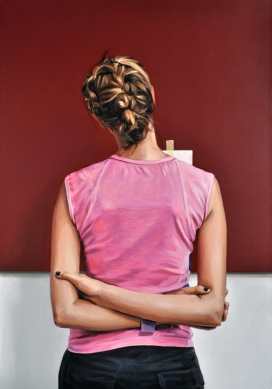 Homenaje al cuadro背影插画