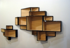 荷兰设计师Ka-Lai Chan-国际家具展墙壁上的书柜