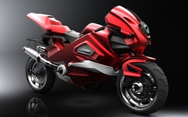 Thrive-从手绘到成型概念摩托车