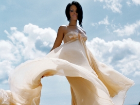 翩翩起舞-漂亮的蕾哈娜rihanna女性壁纸