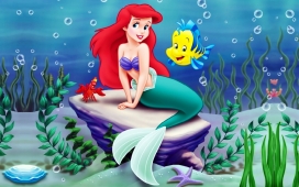 美人鱼-高清晰卡通形象设计欣赏-little-mermaid