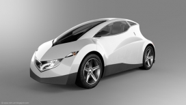 MOTORCYCLE四轮混合动力摩托车概念设计