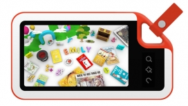 孩子平板阅读器-概念设计的儿童片