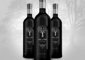 Die Liter葡萄酒概念包装