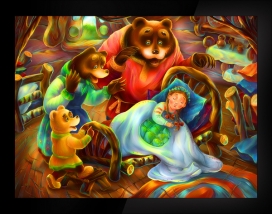 三只熊的故事-乌兹别克斯坦塔什干Artem Konstantinov 插画师作品