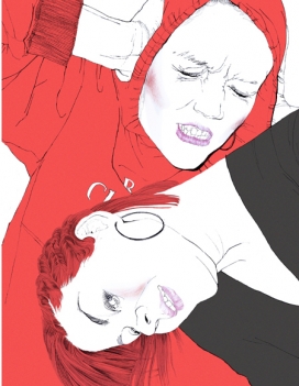 丹麦哥本哈根插画师Sarah Egbert Eiersholt作品欣赏-点与线的结合