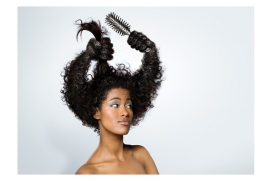 DIGITAL ART头发艺术-法国Christophe Heughe设计师作品