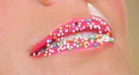 五彩糖-高清晰女性嘴巴嘴唇壁纸