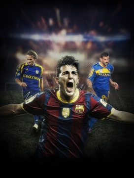 欧洲足球冠军联赛插画欣赏-智利圣地亚哥Adolfo Correa插画师作品