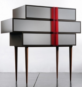 以色列的设计师Hagit Pincovici-抽屉桌子