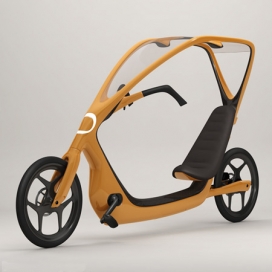 瑞典设计师Torkel Dohmers电动带雨篷自行车设计