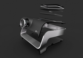 惠普视频投影机设计-法国Elie Ahovi设计师作品