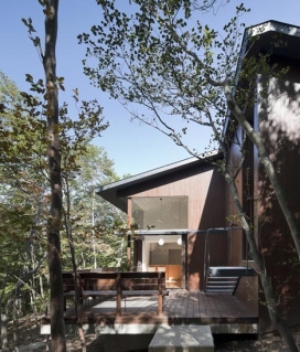 东京建筑师NAOI-度假胜地那须高原三层林地凉亭