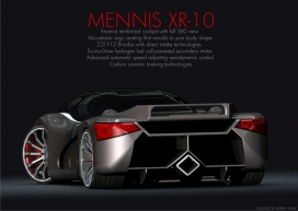 Mennis XR-10概念车设计-南非约翰内斯堡Murray Sharp设计师作品