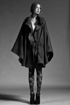 雀斑美人Jose Molenaar黑白时装人像