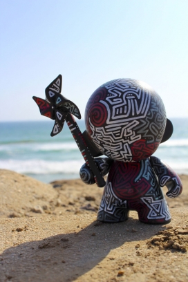 4英寸迷你Munny乙烯空白玩具-美国Steven Martinez设计师作品