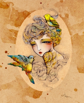 中国插画师Dou作品欣赏