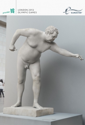 鲜活的石膏像-欧洲之星平面广告