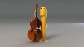 the Bacteries音乐卡通人-法国巴黎设计师chloe veillard作品