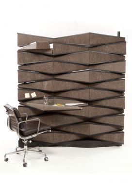 意大利米兰Exibitioniale家具展-交替起伏的几何图案