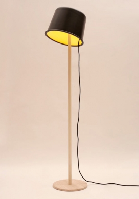 高个子帽子木制台灯设计