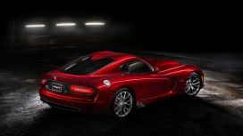 高清晰道奇SRT-蝰蛇GTS红色跑车壁纸