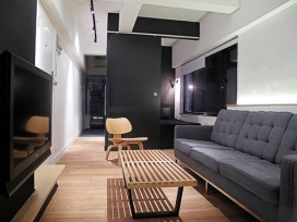 香港太空侵略者公寓的浴室-波兰室内设计和建筑工作室OneByNine