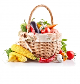 丰收-高清晰一篮子蔬菜粗粮壁纸