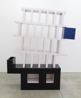 意大利设计大师Ettore Sottsass作品-在纽约画廊展出的家居橱柜