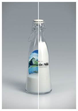 挪威Mountain Milk山牛奶包装设计-Anders Drage设计师作品