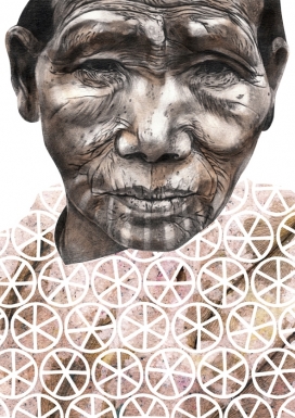 文化多样性的人物肖像插画-罗马尼亚Odette Lupu插画师作品