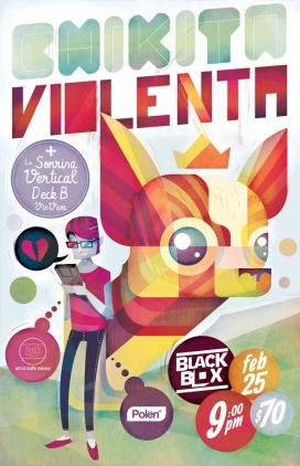 插画印刷和海报作品设计-墨西哥GOLPEAVISA插画师作品