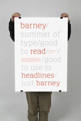 Barney Typedesign字体设计-德国科隆Svenja Eisenbraun设计师作品