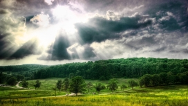 霞光万道-高清晰户外自然美景壁纸