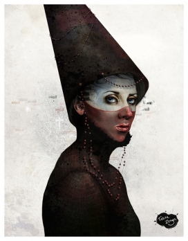 The Black Army一个童话人物黑军插画-荷兰Feline Zegers插画师作品