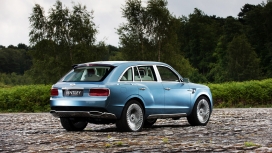 高清晰蓝色bentley宾利奢华SUV越野车汽车壁纸