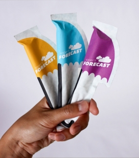 女性卫生棉条品牌包装-黑暗的卫星云图对比鲜艳多彩的雨滴，给人一种女性特有的扭曲